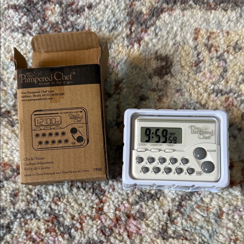 Pampered Chef Kitchen Timer NEW - Picture 2 of 3